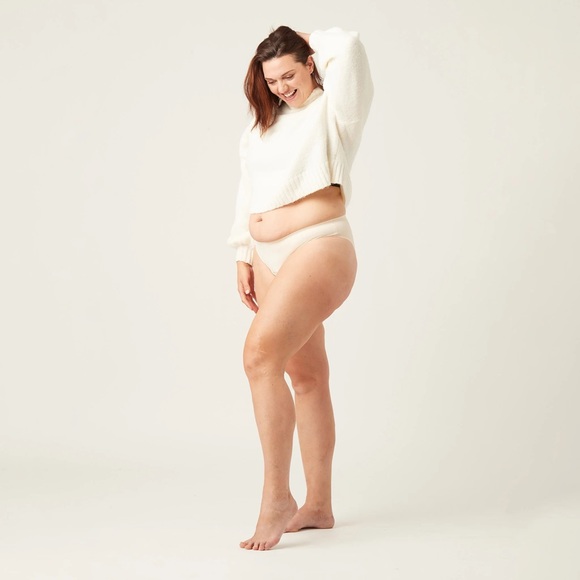 Modibodi Recycled Seamfree Bikini in Macadamia (Moderare-Heavy) - Picture 3 of 5